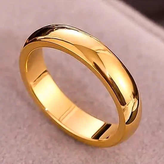 PAR DE ALIANÇAS DE OURO BOLEADA DE 5MM 7G