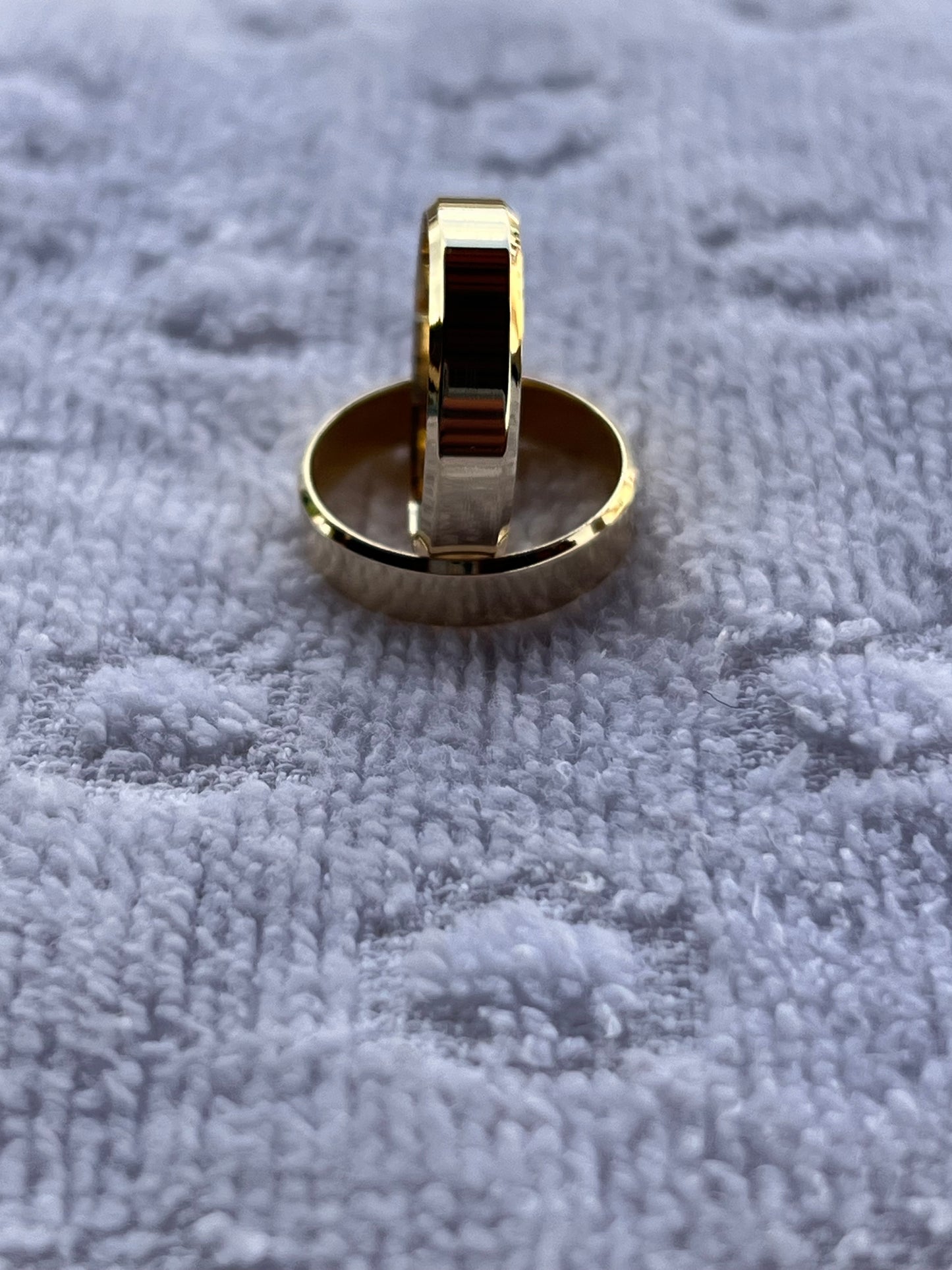 PAR ALIANÇA OURO 18k RETA CHANFRADA 5mm