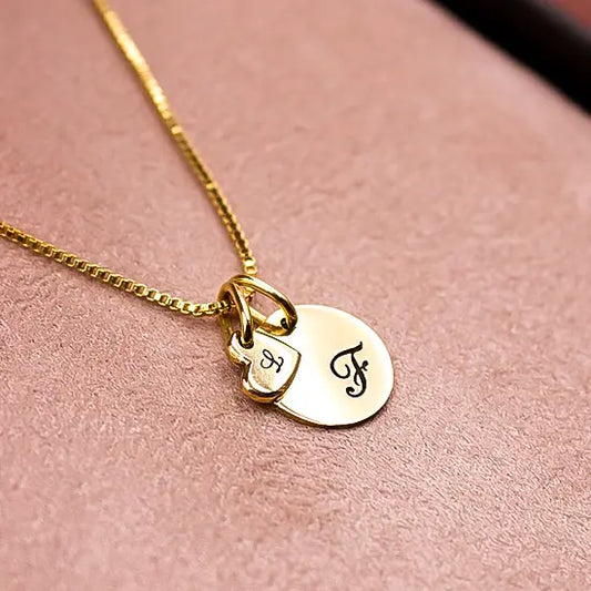 PINGENTE CORAÇÃO MINI PERSONALIZADO OURO 18K - SEM GRAVAÇÃO LISO